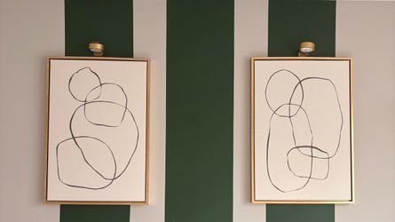 2 paintings- wall art decor