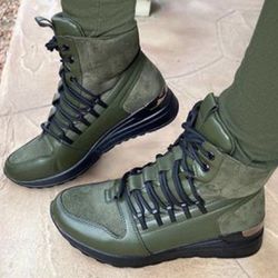 Lace Up High Top Ankle Boots