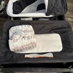 Pamo Babe Baby Bassinet Playpen Combo| Size 1 Diapers 