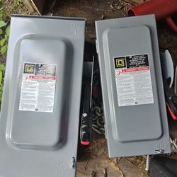 60/30 Amp 600 V Non Fused Square D disconnect 