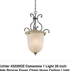 Kichler Camerena 20" Wide Foyer Pendant Model: 43229OZ Color/Finish: Olde Bronze