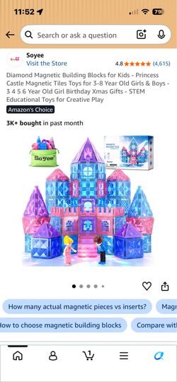 Magnetic Toy building tiles