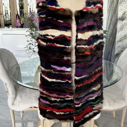 Real Mink Vest Size M
