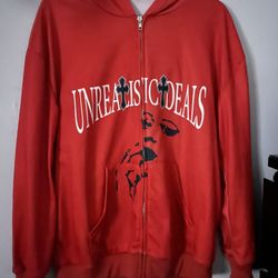 Unrealistic Ideals Custom Zip Up Hoodie/jacket