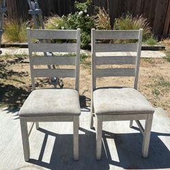 2 Dining Table Chairs, Farmhouse Style 20 Each