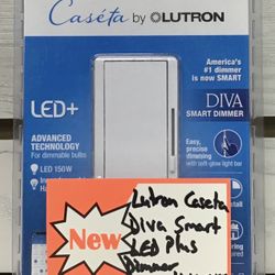 Lutron Caseta Diva Smart LED Plus Dimmer New 