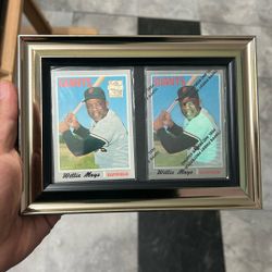 1996 Topps Willie Mays Commemorative/Reprint Baseball Card Frame 4”x6”