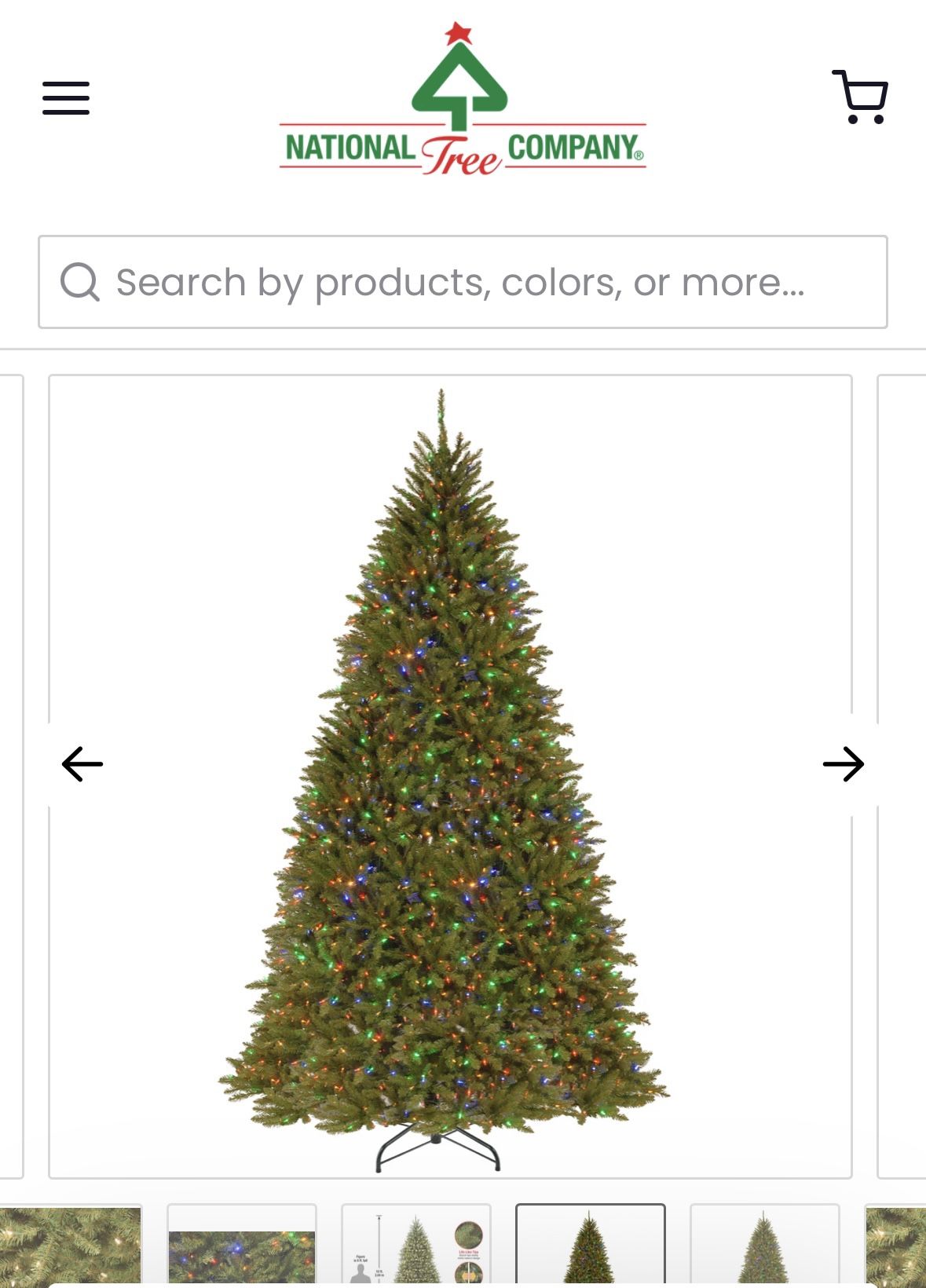10’  Dunhill Fir Tree Pre-lit Artificial Christmas Tree