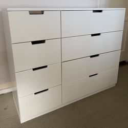 IKEA: NORDLI 8-drawer dresser, white, 47 1/4 x 38 1/2"