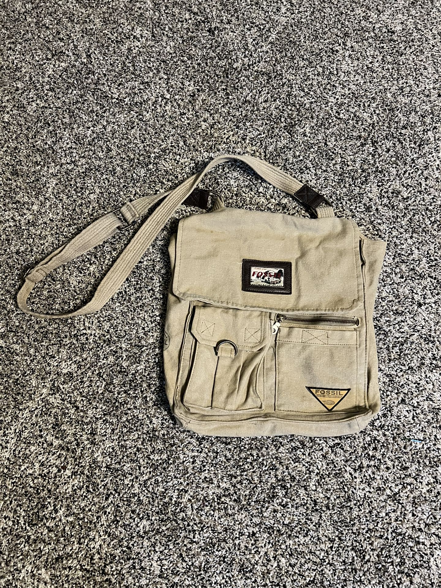 Vintage Fossil Messenger Bag