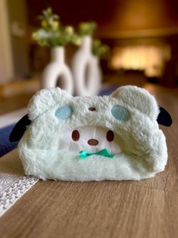 Pochacco Sanrio Cute Plush Pencil Case Make up Spa Cosmetic NEW IN PACKAGE! 