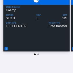 2 CAAMP TICKETS Free Now 