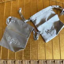 X2 La Prairie Satin Jewelry, Dust Bag Pouch Jewelry