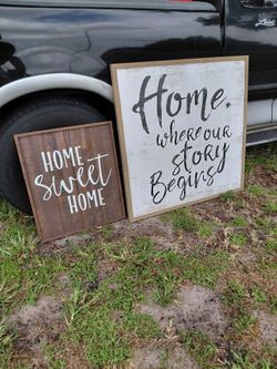 Home signs.