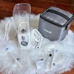 Waterpik Nano Compact Water Flosser, WP-310 White with Storage bag