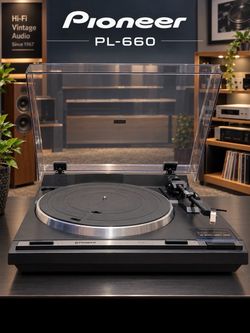 Pioneer PL-660 Turntable w/Audio-Technica Series VII Cartridge