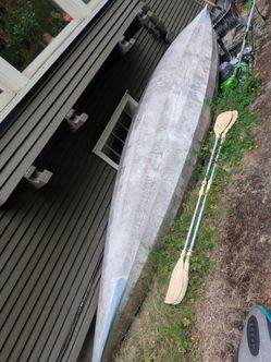 Wooden kayak