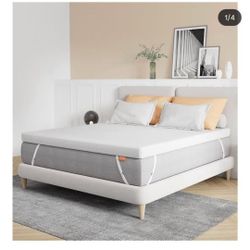 4 Inch Full Memory Foam Mattress Topper for Enhanced Support & Pressure Relief, Medium Firm with Non-Slip Design