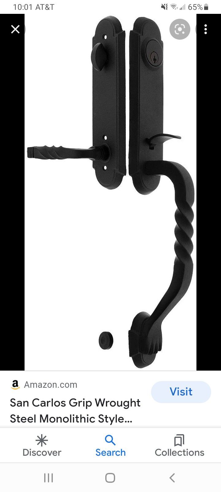 Wrought Iron Lock Set.