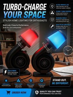 3D Printed Turbocharger RGB Desk Lamp