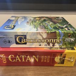 2 Brand New Board Games - Catan and Carcassonne