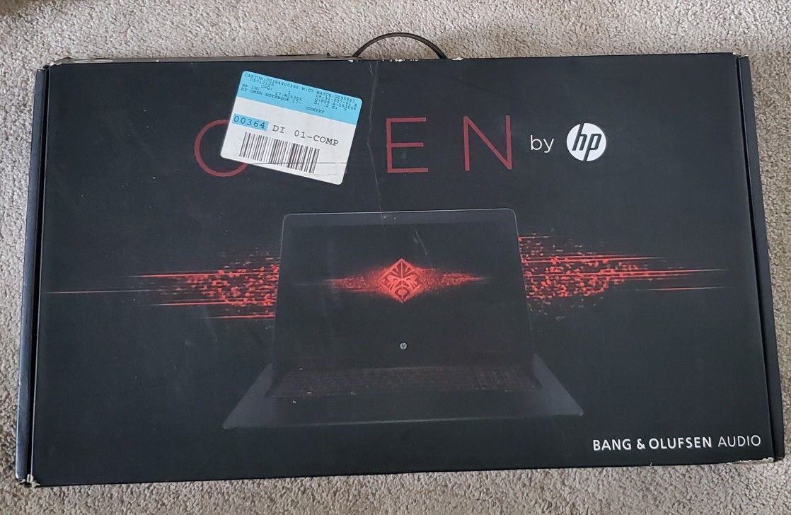 17" Hp Omen Gaming Laptop, I7/16GB/512GB SSD/1TG, 4K Display