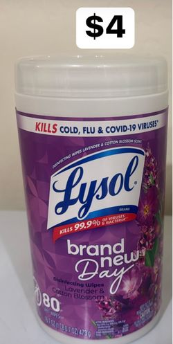 Lysol Disinfecting Wipes Lavender & Cotton Blossom 80ct