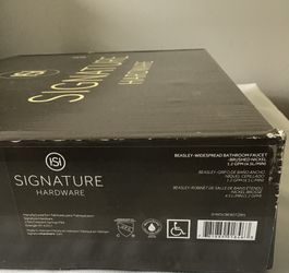 Signature Hardware SHWSCGF807BN | Greyfield 1.2 GPM Widespread Bathroom Faucet
