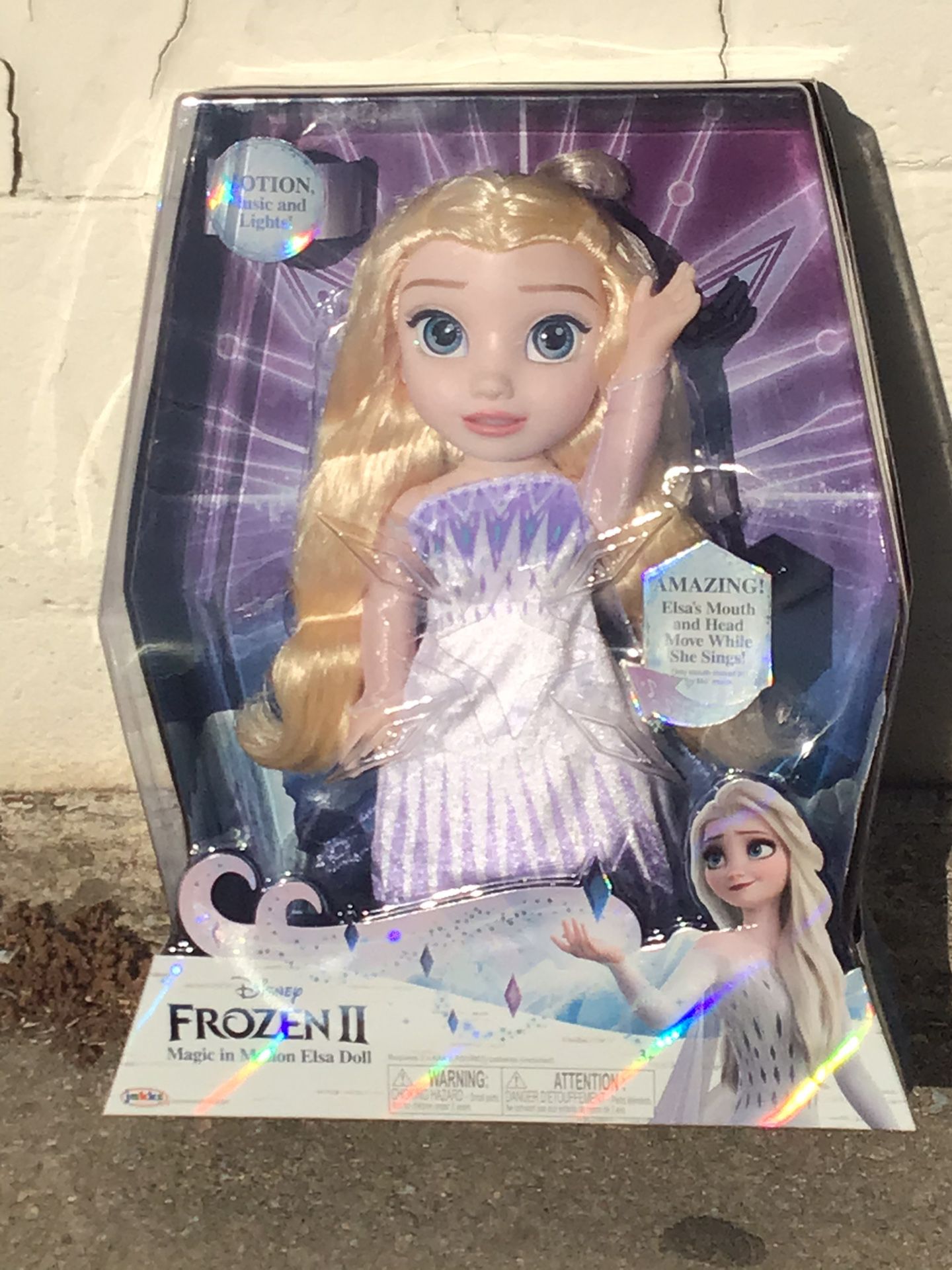 NEW 12in Elsa Doll With Music And Moving Mouth
