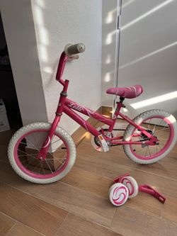 Lolli Kids Bike Pink with Training Wheels