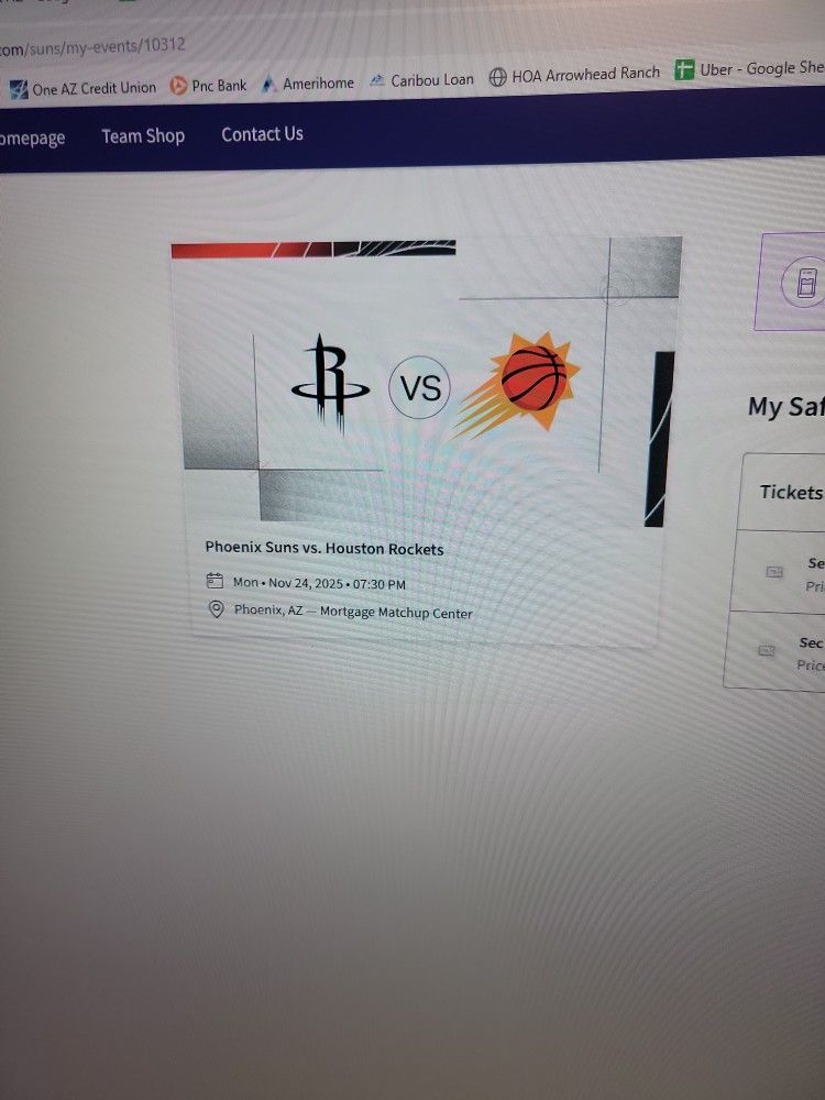 Phoenix Suns Vs Houston Rockets