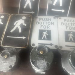 Crosswalk Street Button Switch Porcelain  