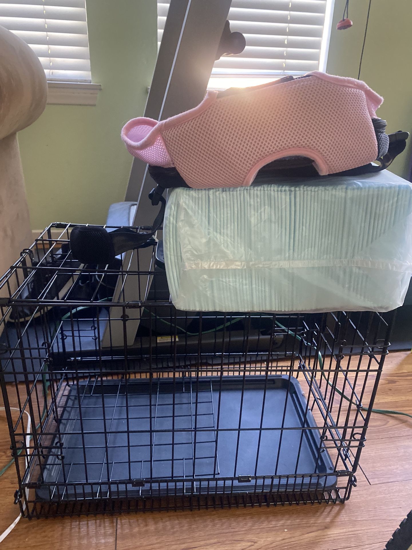 Small Dog carrier, Puppy Pads, And Backpack