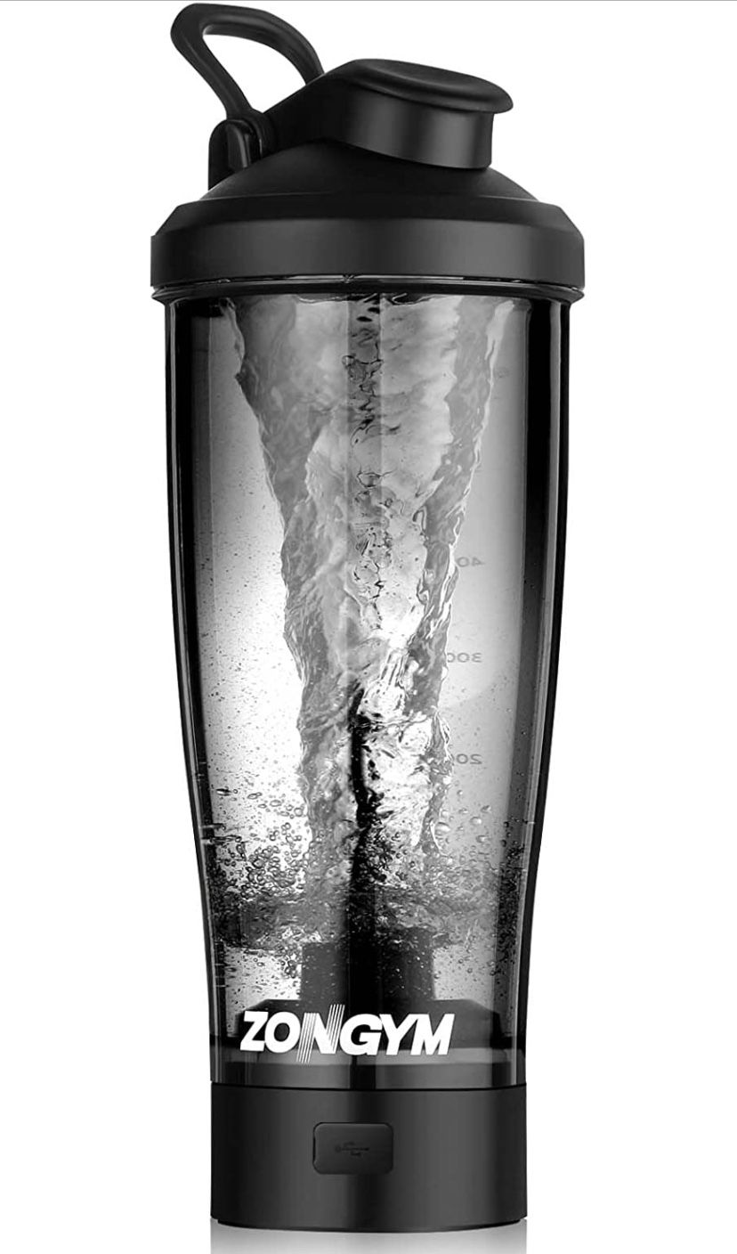 Electric Protein Shaker Bottle, 24 oz USB Rechargeable Blender Bottles, Shaker Bottles for Protein Mixes with BPA Free, Made with Tritan Portable Blen