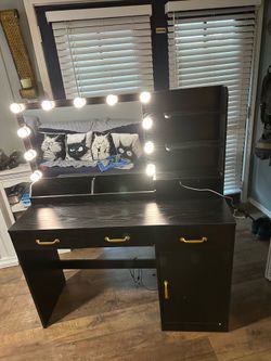 Large black vanity