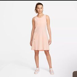 Nike Size S $140 Women's Sleeveless Dri-FIT Ace Golf Dress Dh2437 800 Light Pink