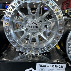 LOCK OFF ROAD TRAIL78569MC 6x139.7 Size 17x8.5 ET +25 MACHINE CLEAR COAT $250 Each