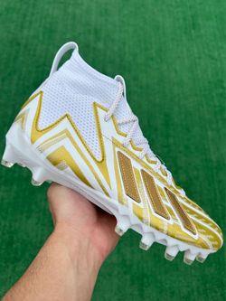 ADIDAS FREAK 23 MID “WHITE / GOLD” FOOTBALL CLEATS (Size 10, Men’s)