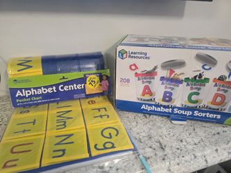 Alphabet Soup Sorters & Center LOT Learning Resources