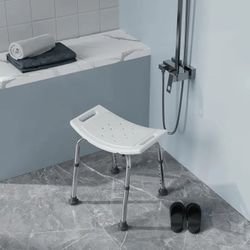 Project Source White Shower and bath stool