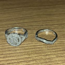 STERLING SILVER RING SET 92.5