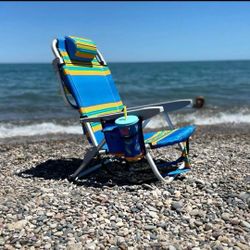 NEW! BEACH CHAIR ALUMINIUM 5 POSITIONS!