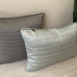 Pier 1 Throw Accent Pillows With Removable Covers, Rarely Used, Professionally Cleaned, Both For $20