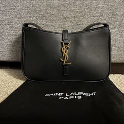 Smooth Leather Ysl Shoulder Bag