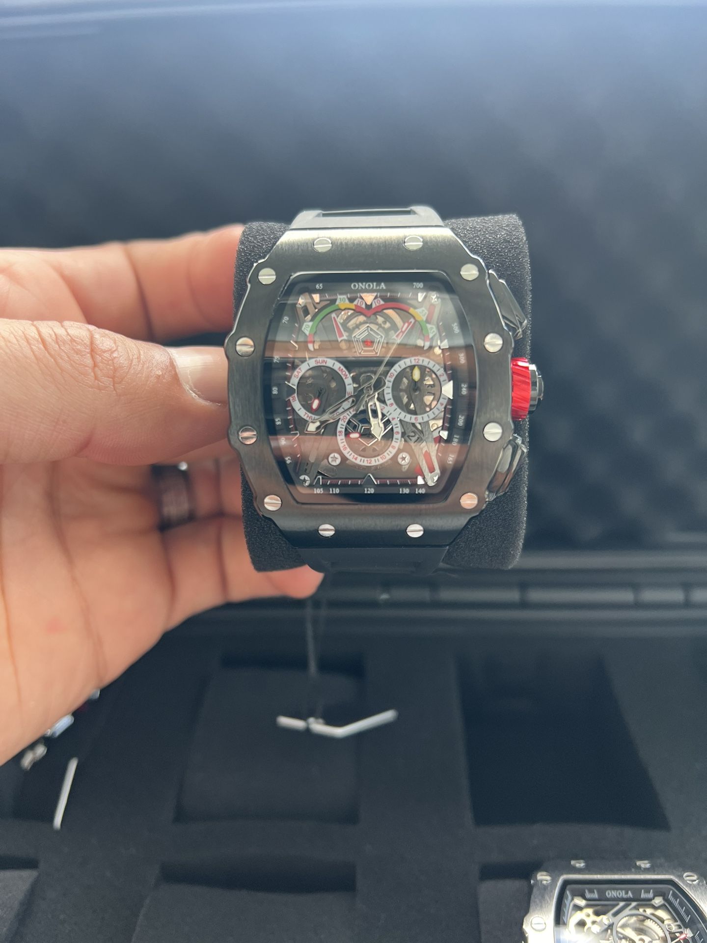 ONL-RM-AUT-96-01 Self Winding Automatic Movement Watch Complex Sport Timepiece Masterpiece of Technical Prowess Waterproof Date Calendar Display
