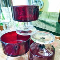 Luminarc (France)Set Of 4 Sherbet/Desert Or Wine Glasses