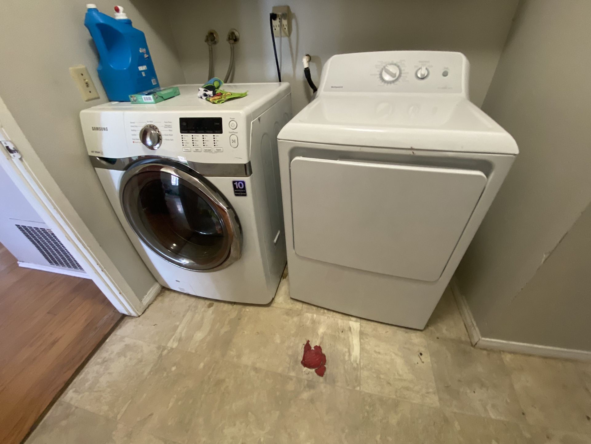   Washer and dryer