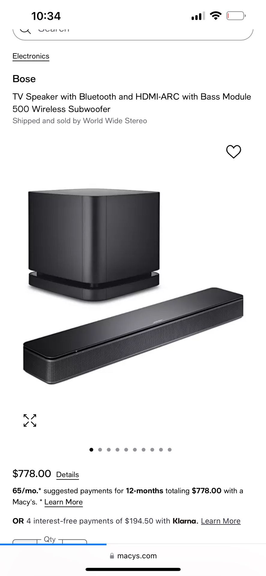 Bose Subwoofer And Speaker