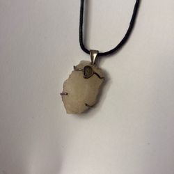 Libyan Desert Glass & Moldavite Pendent 