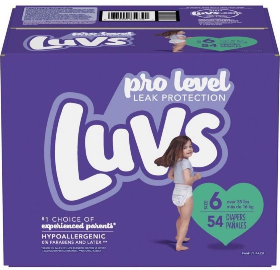 Luv Diapers Size 6